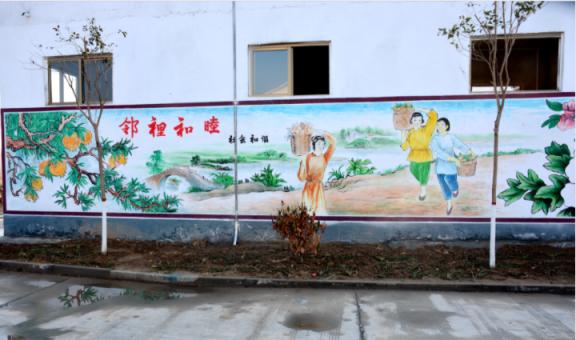 利辛乡镇文化墙 乡风文明焕发新活力