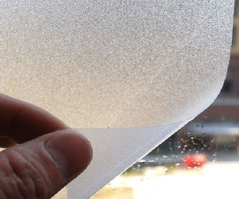 利辛玻璃门外面粘广告用什么材料好？